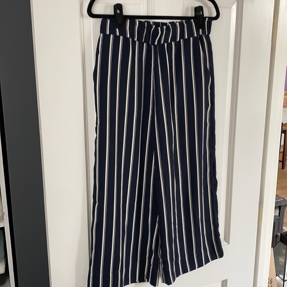 H&M Navy Striped Pants